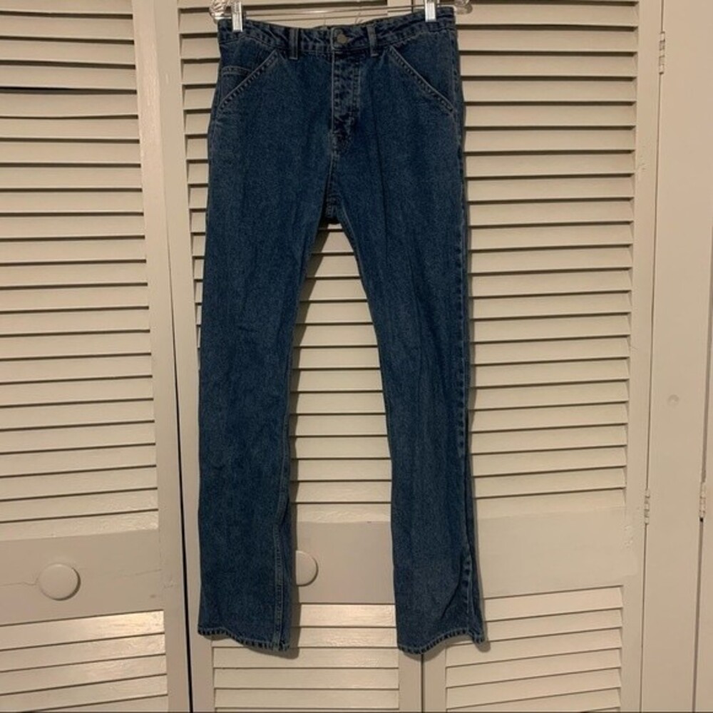 NOAK size 30  Button Fly Medium Wash Straight leg Jeans
